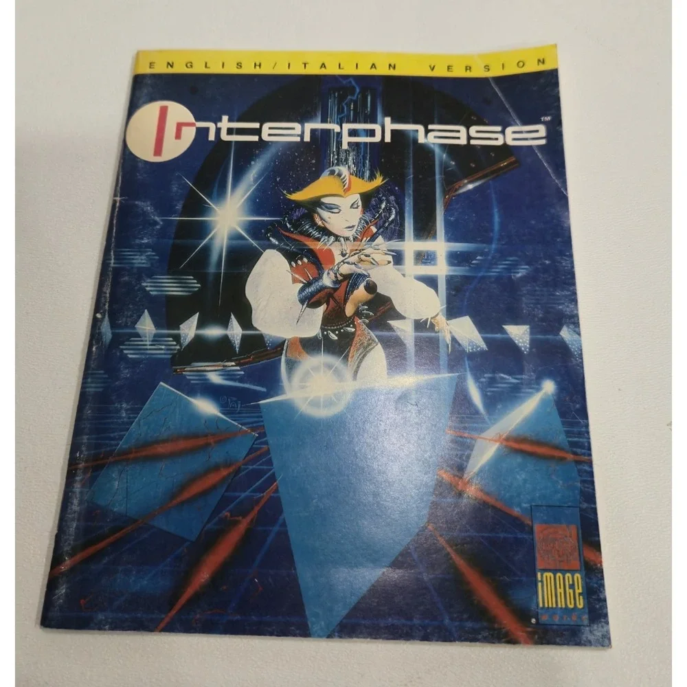 Vtg Interphase Game Manual 1989 Mirrorsoft Image Works Booklet English/Italian